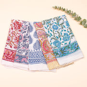 Set of 5 Soft Cotton Bandanas for Men & Women, Unisex Bandana Headband Wrap, Organic Cotton Bandanas